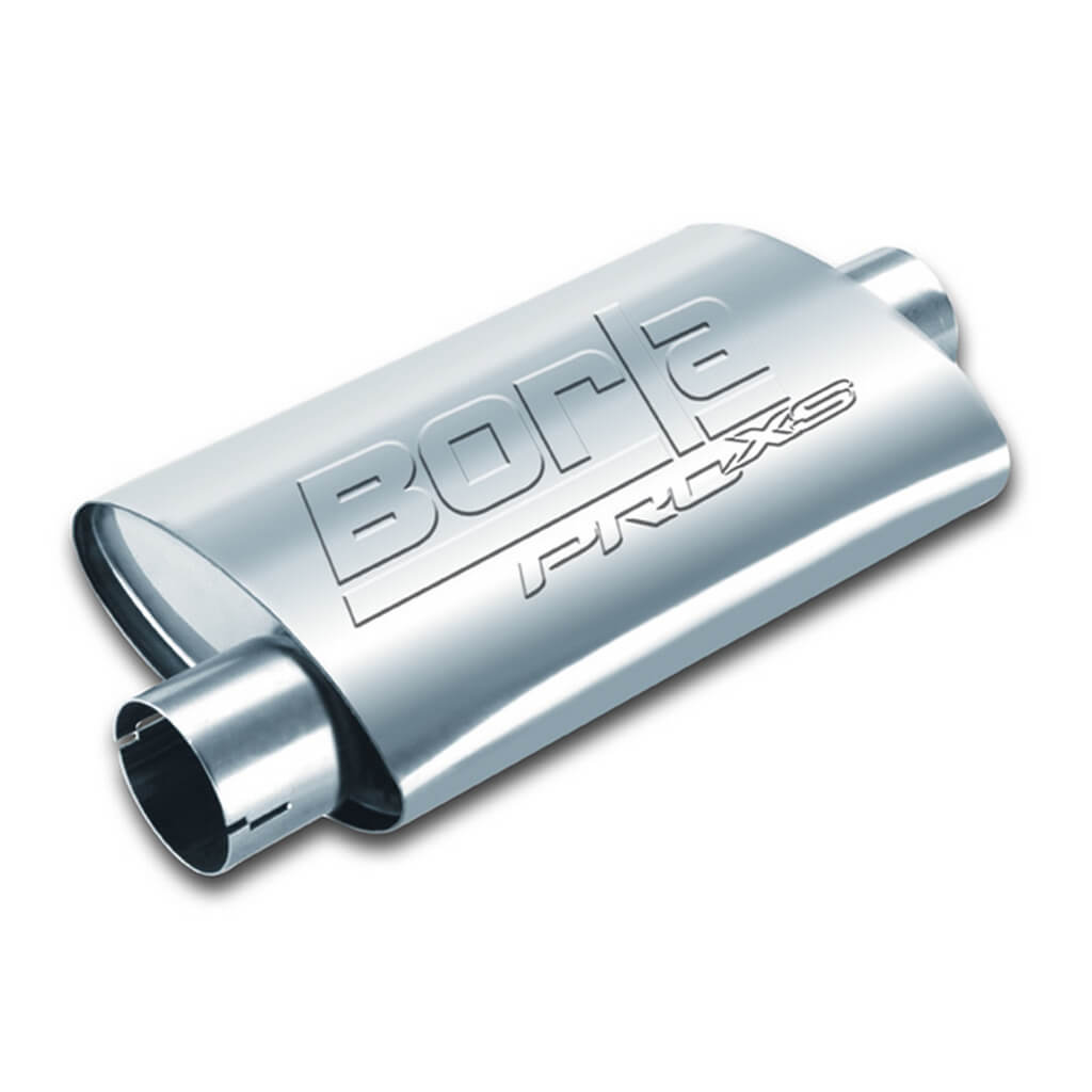 BORLA 400479 Universal Muffler ProXS (2.25\" Offset Inlet / 2.25\" Center Outlet) Photo-0