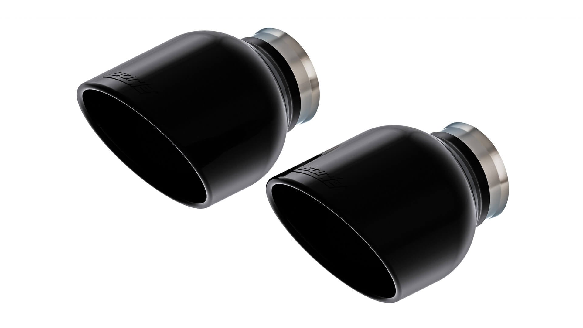 BORLA 60729BC Exhaust optional tips (pair) - 5" OUTLET BLACK CHROME for CHRYSLER 300C 2023/ DODGE CHARGER '15-'24 Photo-0