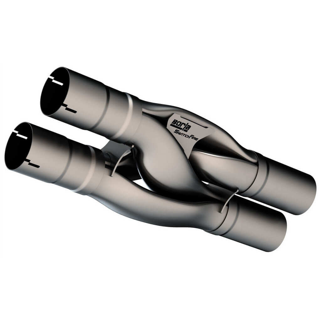 BORLA 60748 X-Pipe SwitchFire 2.75", 3" for FORD Mustang GT 2018-2024 / Dark Horse Photo-0