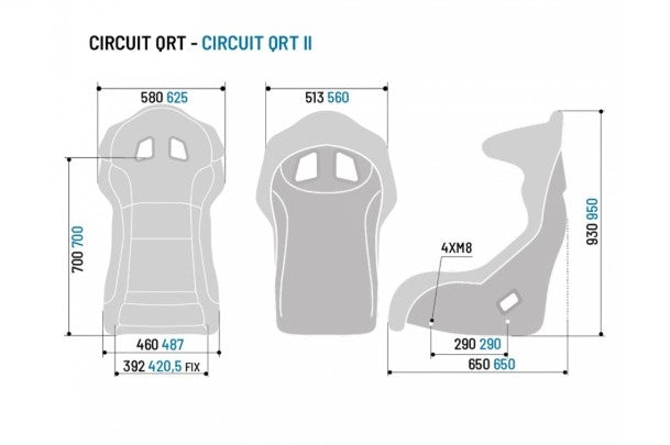 SPARCO 008019RNR CIRCUIT QRT Racing seat, FIA 8855-1999, size M Photo-2