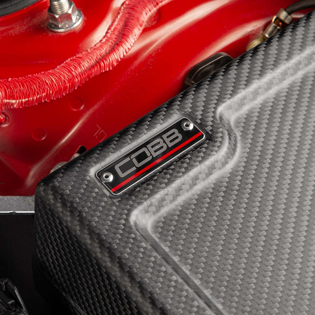 COBB 846665-Driver-RMC Fuse Cover Driver Side Redline (Carbon Fiber / Matte) for SUBARU WRX (VB) 2022- Photo-4