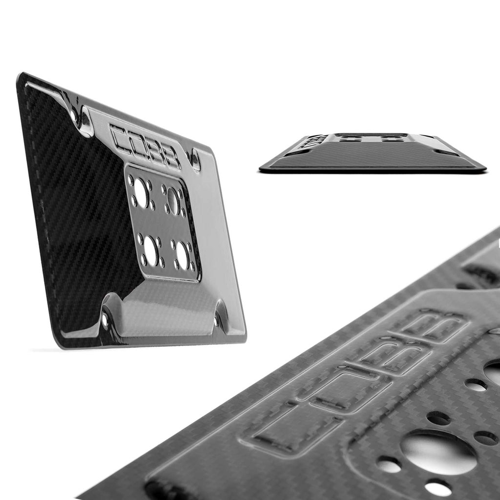 COBB 861630 License Plate Relocation Mount REDLINE (Carbon) for SUBARU WRX / WRX STI 2008-2014 Photo-2