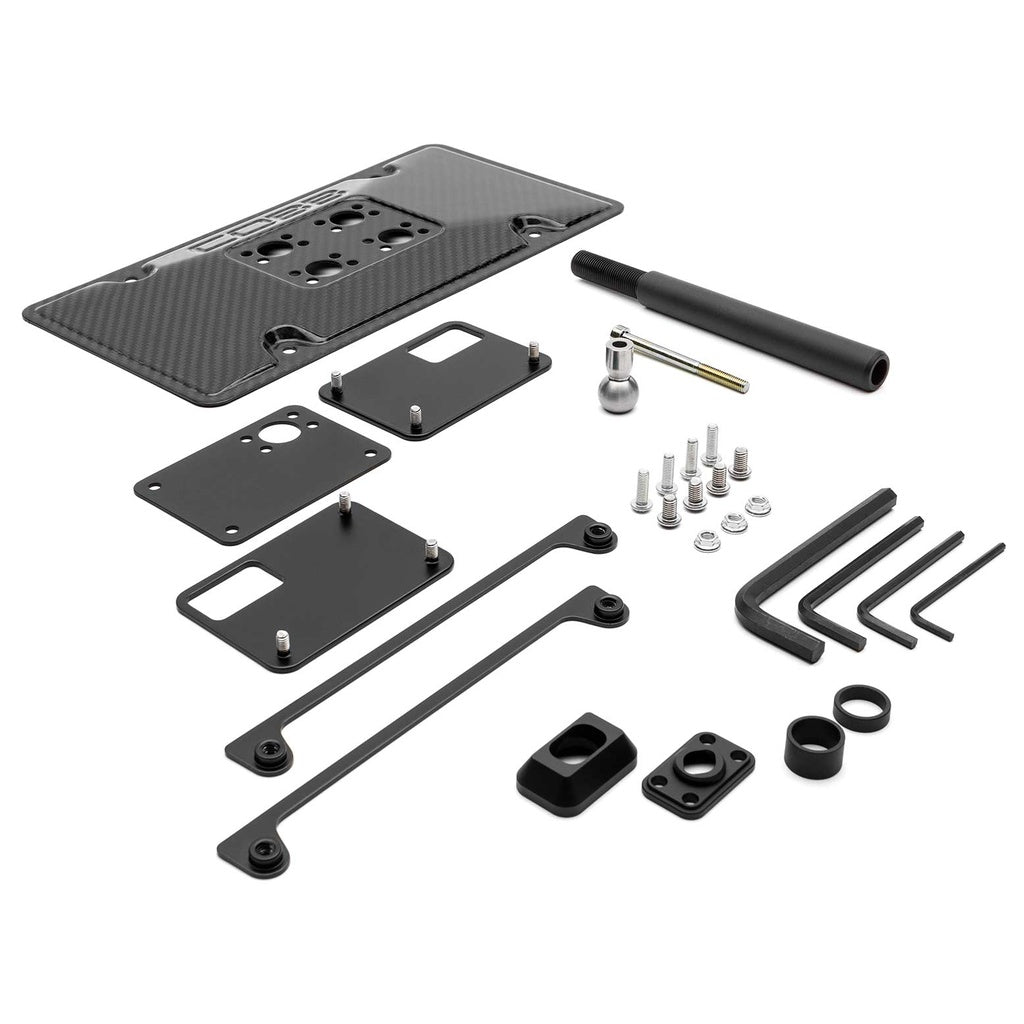 COBB 861630 License Plate Relocation Mount REDLINE (Carbon) for SUBARU WRX / WRX STI 2008-2014 Photo-0