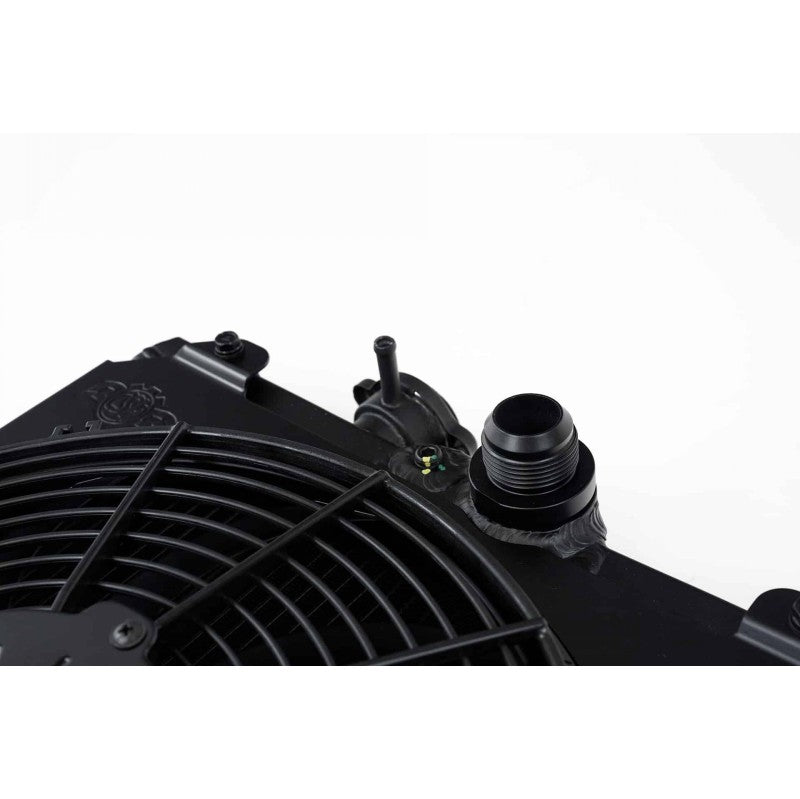CSF 2858XB Half Cooling Radiator with 12″ SPAL Fan (black) for MITSUBISHI Evolution 7/8/9 Photo-2