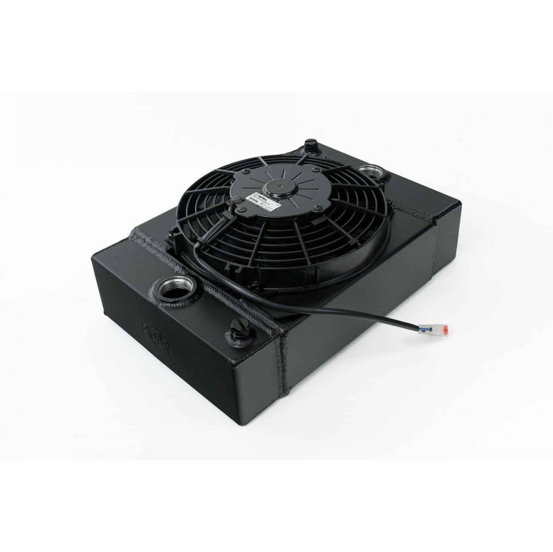 CSF 7065B Cooling Radiator KING COOLER for Drag Race Includes 9-inch SPAL Fan (black) Photo-0