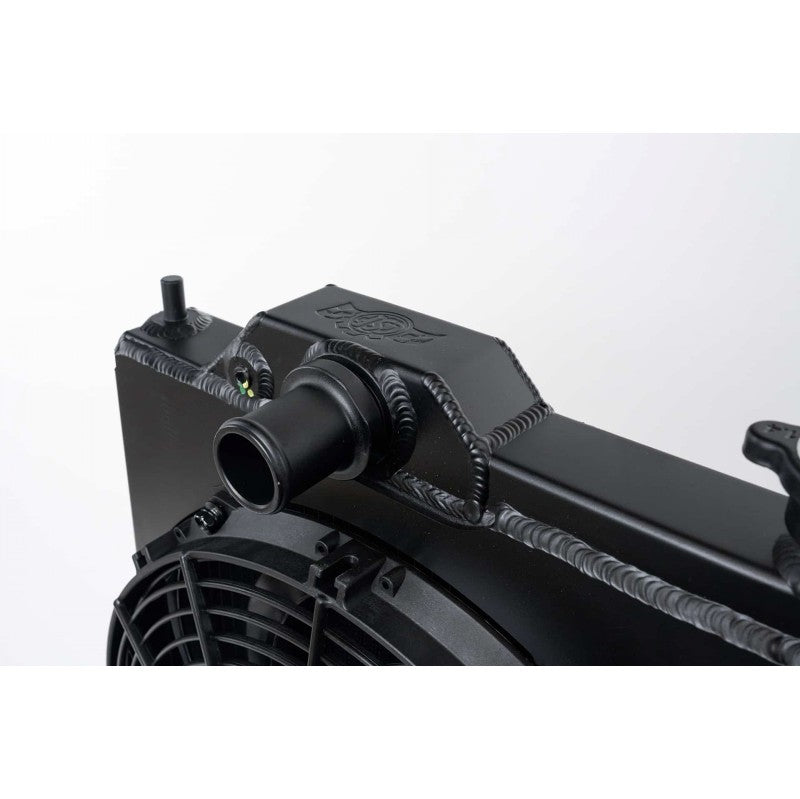 CSF 7075B Full Size Slim All Aluminum Radiator with 12-inch SPAL Fan and Shroud (black) for MITSUBISHI Lancer Evolution 4/5/6/7/8/9 1996-2007 Photo-3