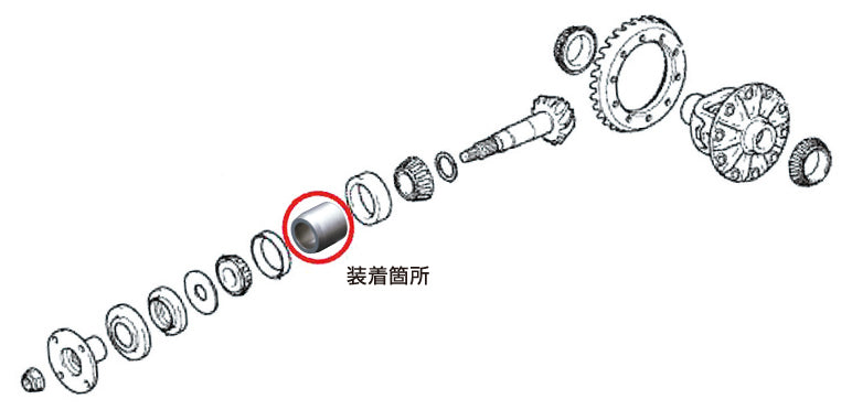 CUSCO 429 029 DC Differential drive pinion distance collar for MAZDA Roadster (ND5RC) Photo-1