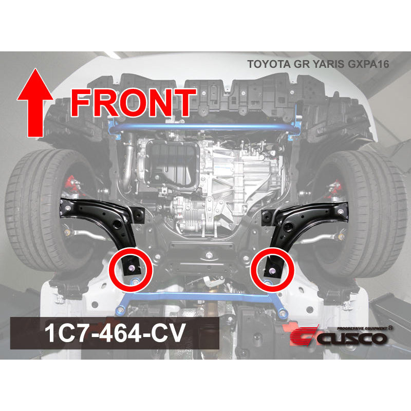 CUSCO 1C7 464 CV Front lowerarm , rear for TOYOTA GR Yaris (GXPA16) Photo-1