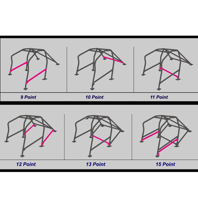 CUSCO 220 290 W12 Roll cage SAFETY 21 (12 point, 2 passenger, through dash) for NISSAN Silvia (S13) Photo-2