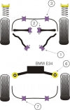 POWERFLEX PFF5-601 x2 Front Upper Control Arm Bushing (Thrust Rod) BMW E34 5 Series Photo-1