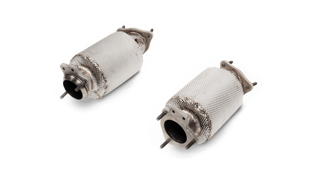 AKRAPOVIC L-CO/SS/2 Link Pipe Set w/o Cat (SS) for CHEVROLET Corvette Stingray (C8) 2020-2024 Photo-0