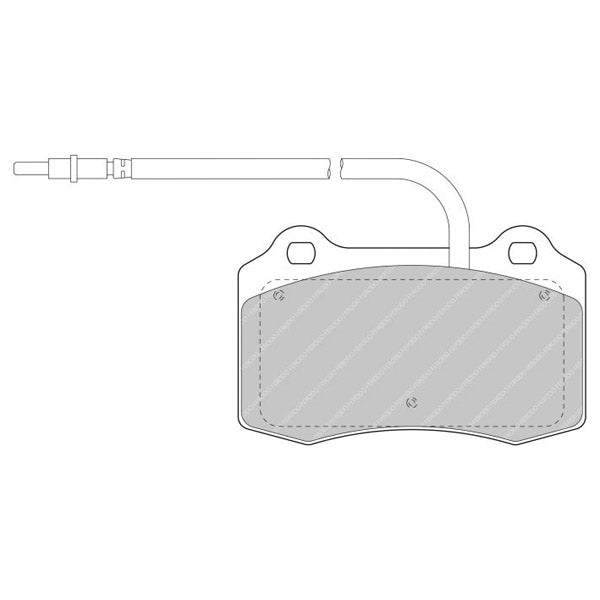 FERODO FDS1379 Front Brake Pads DS Performance for DODGE Viper SRT-10 Photo-0