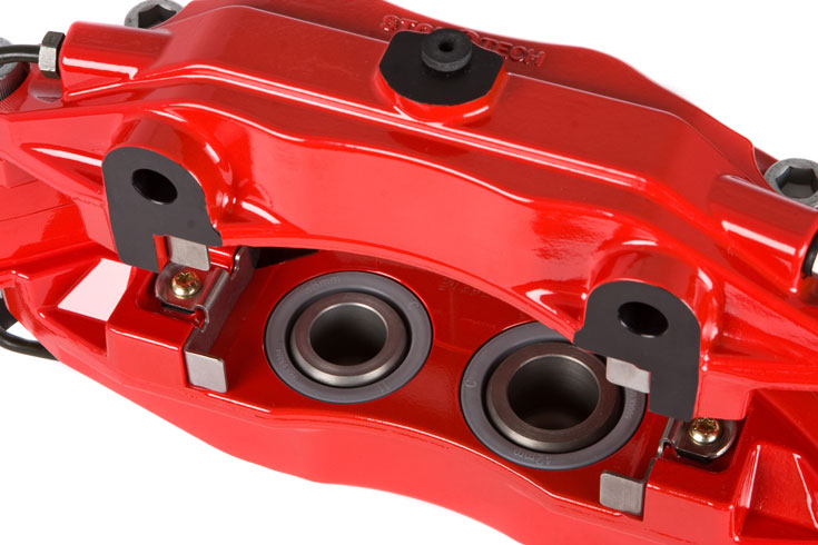 STOPTECH 172.434.7H73 Caliper (left) ST-40 caliper, 36-42 pistons, red, 32 mm Photo-0