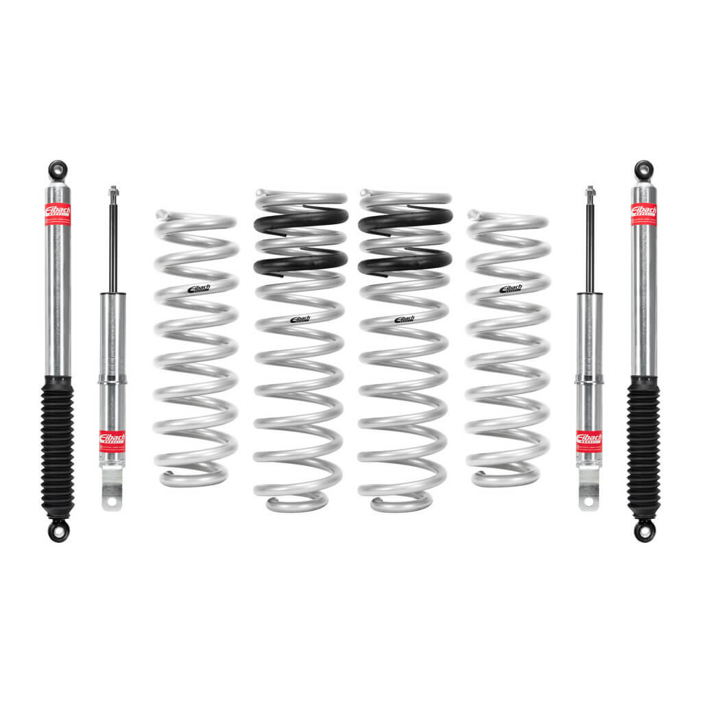 EIBACH E80-27-001-04-22 Set of 4 Shocks And 2 Front Springs Pro-Truck Lift for RAM 1500 4WD 2015-2018 Photo-0