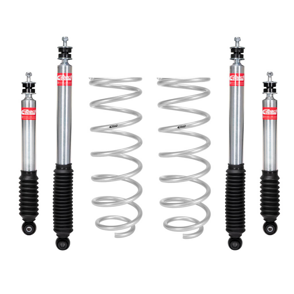 EIBACH E80-82-086-01-22 Set of 4 Shocks And 2 Rear Springs Pro-Truck Lift for TOYOTA Land Cruiser (J100) 1998-2007 Photo-0