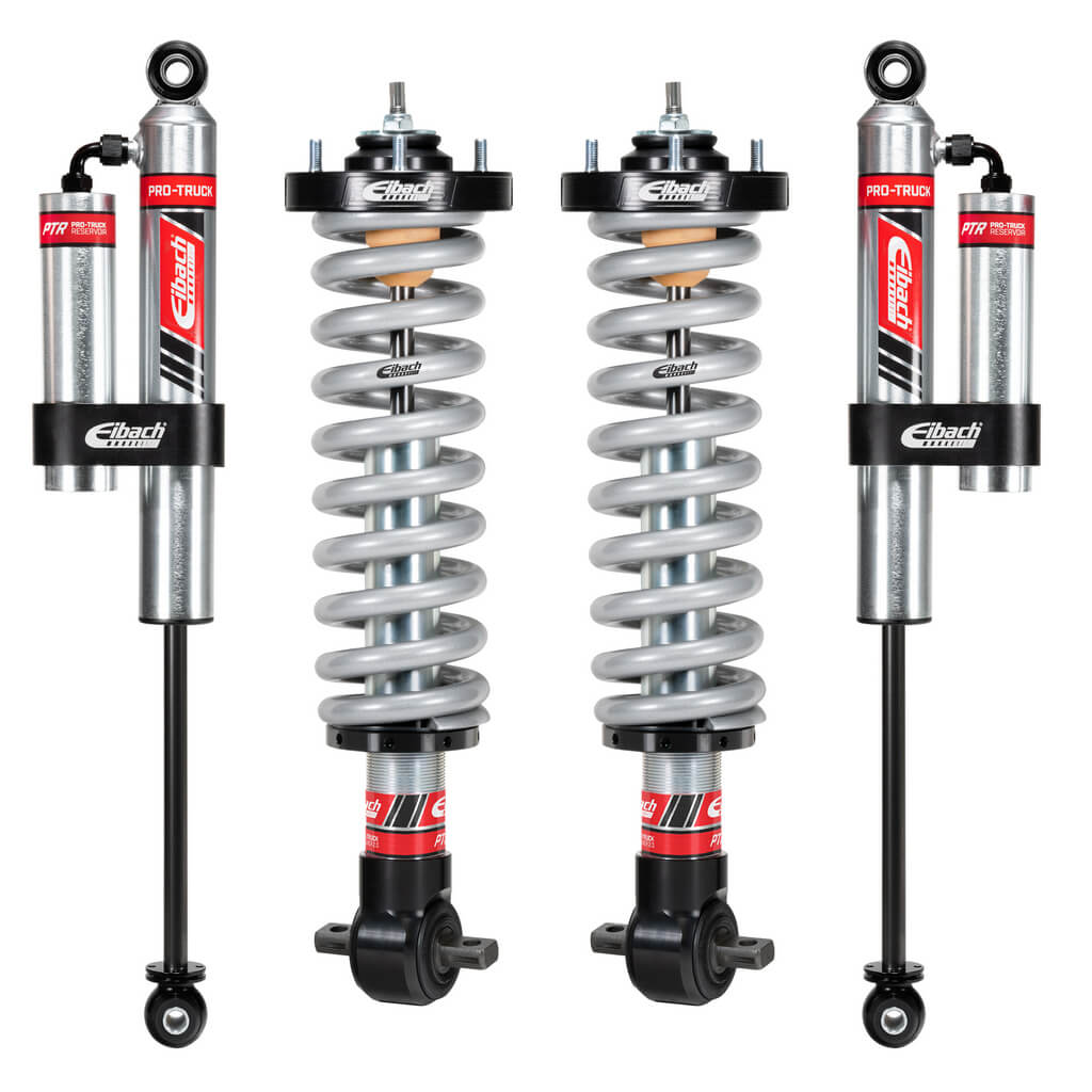 EIBACH E86-23-032-02-22 Pair of Front Coilovers And Rear Reservoir Shocks Pro-Truck for CHEVROLET Silverado 1500 / GMC Sierra 1500 2014-2018 Photo-0
