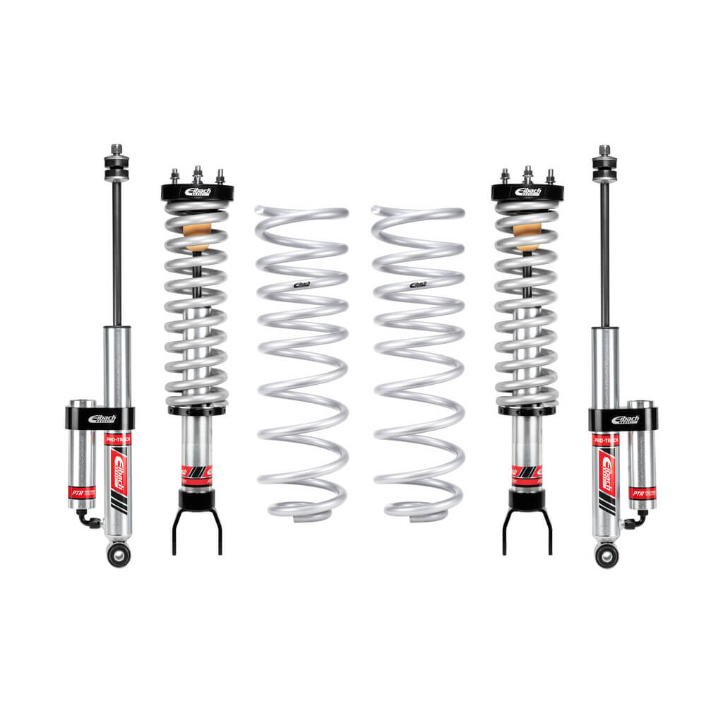 EIBACH E86-27-011-03-22 Pair of Front Coilovers And Rear Reservoir Shocks And Rear Springs Pro-Truck for RAM 1500 2WD 2019-2024 Photo-0