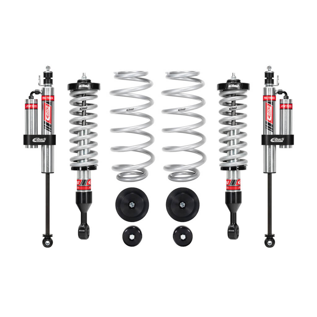 EIBACH E86-59-005-02-22 Pair of Front Coilovers And Rear Reservoir Shocks And Rear Springs Pro-Truck for LEXUS GX470 2003-2009 Photo-0