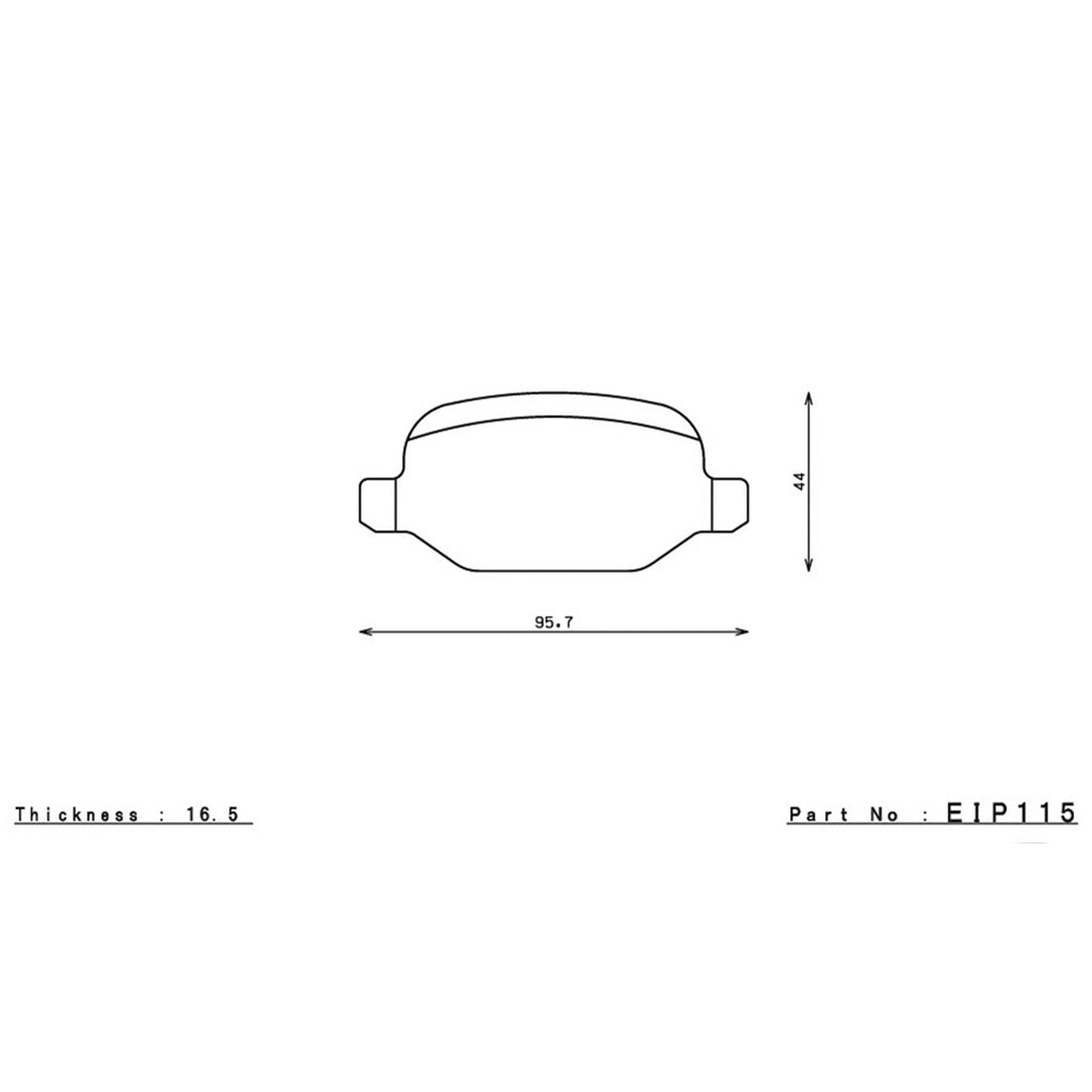 ENDLESS EIP115MA45B Rear Brake Pads for ALFA ROMEO 147 / 156 Photo-1