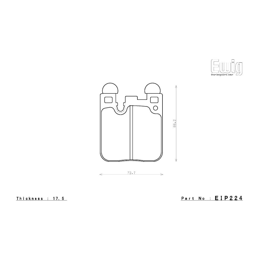 ENDLESS EIP224MA46B Rear Brake Pads MA46B for BMW M2 (F87) / M3 (F80) / M4 (F82) Photo-4