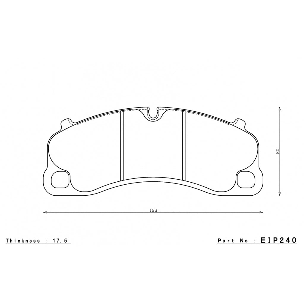 ENDLESS EIP240MA45B Front Brake Pads MA45B Compound for PORSCHE 911 GT3 / GT3RS (992) Steel Discs Photo-1