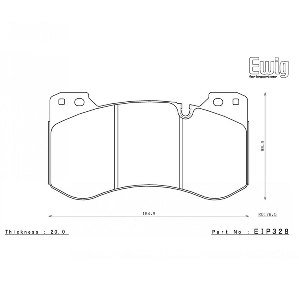 ENDLESS EIP328ME22 Front Brake Pads for BMW M2 (G87) / M3 (G80) / M4 (G82) Photo-2