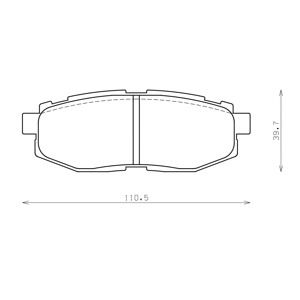 ENDLESS EP472ME20 Rear Brake Pads for SUBARU BRZ / LEGACY BR / BM / TRIBECA / SCION FR-S Photo-1