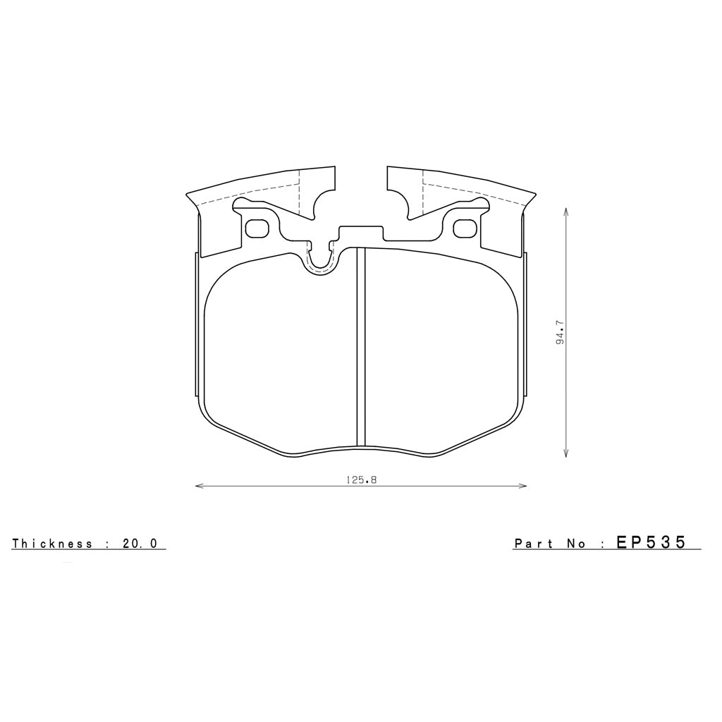 ENDLESS EP535MX72PL Front Brake Pads MX72PLUS for TOYOTA GR Supra (A90) Photo-2