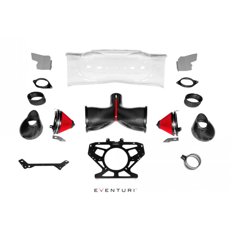 EVENTURI EVE-C8HTC-CF-INT Carbon Air Intake System for CHEVROLET Corvette C8 Stingray Convertible Photo-0