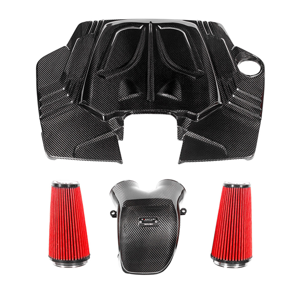 EVENTURI EVE-CYNV6-CF-INT Air Intake System (Carbon) for PORSCHE Cayenne 3.0L V6 Turbo 2018+ Photo-0