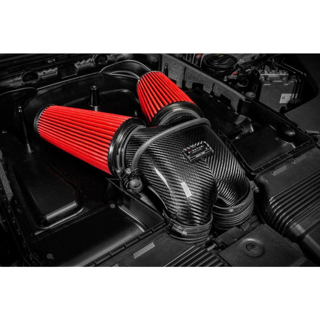 EVENTURI EVE-FLV8TT-CF-INT Air Intake System (Carbon) for PORSCHE Cayenne Turbo S / GT / GTS Facelift 2025 Photo-13