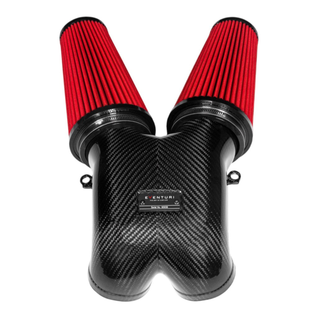 EVENTURI EVE-FLV8TT-CF-INT Air Intake System (Carbon) for PORSCHE Cayenne Turbo S / GT / GTS Facelift 2025 Photo-5