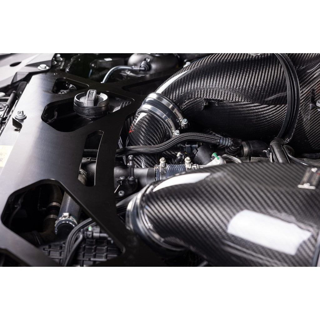 EVENTURI EVE-X56M-LCI-CHG Turbo Inlets (carbon) for BMW X5M (F95) LCI / X6M (F96) LCI / XM (G09) Photo-2