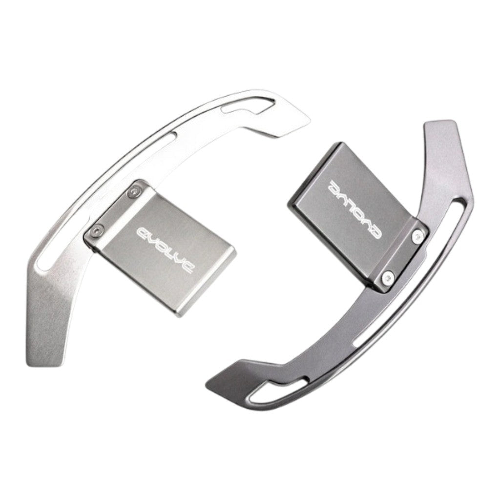 EVOLVE EVO-PS-F-TI Gear Shift Paddle Set, Aluminium, Titanium for BMW M2 (F87) / M3 (F80) / M4 (F82 / F83) Photo-0