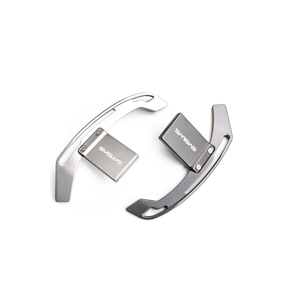 EVOLVE EVO-PS-F-TI Gear Shift Paddle Set, Aluminium, Titanium for BMW M2 (F87) / M3 (F80) / M4 (F82 / F83) Photo-0