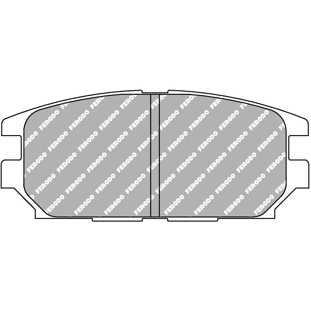 FERODO FCP1280H Rear Brake Pads DS2500 for MITSUBISHI Lancer Evo VI / VII / Montero / Pajero Photo-3