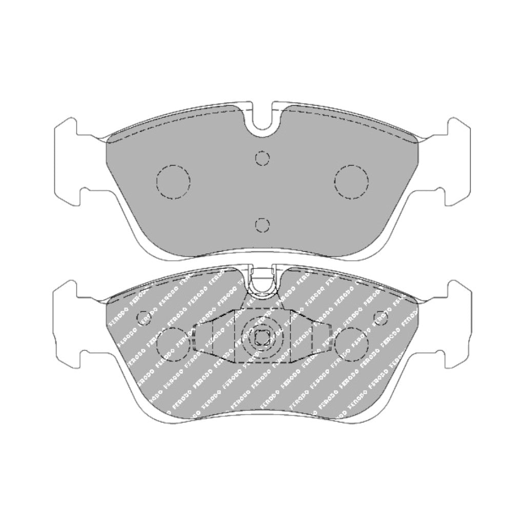 FERODO FCP1323H Front Brake Pads DS2500 for AUDI A4 (B5 / B6) / A6 (C5) / VW Passat (B5) Photo-0