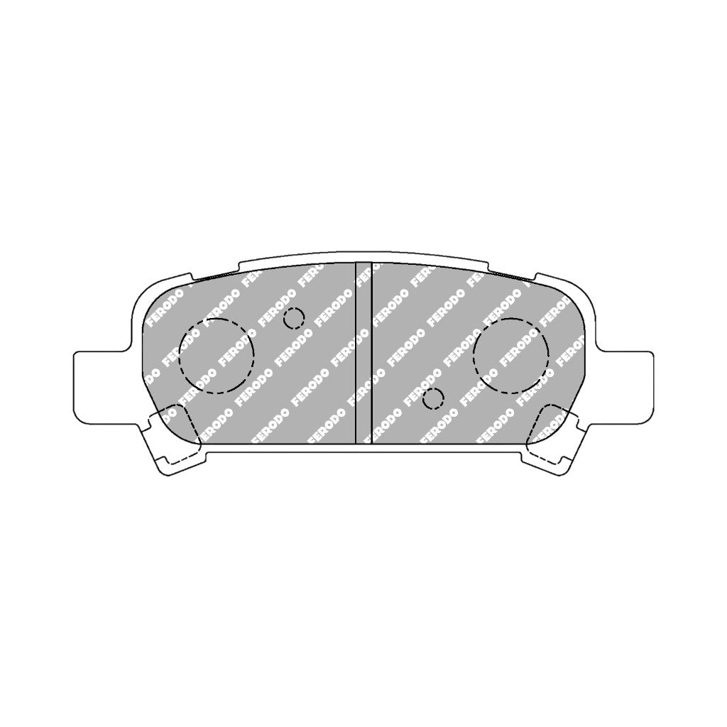 FERODO FCP1333H Rear Brake Pads DS2500 for SUBARU Impreza (GC) / Legacy (BE / BH) / Outback (BL / BP) Photo-0