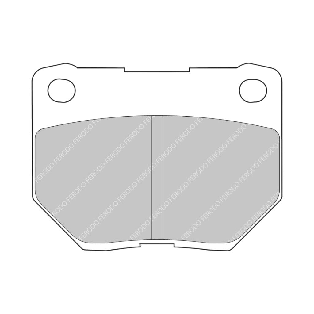 FERODO FCP1372X Rear Brake Pads for SUBARU Impreza WRX (GD / GG) 2001-2007 Photo-0
