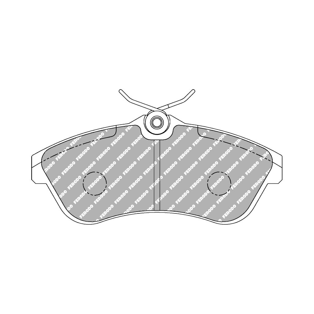 FERODO FCP1543H Front Brake Pads DS2500 for CITROEN C2 / C3 Photo-0