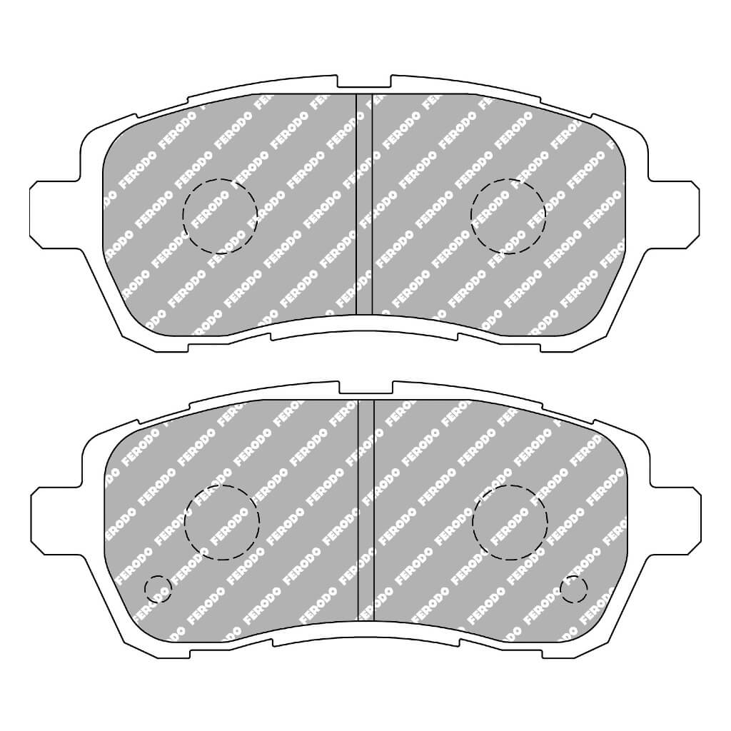 FERODO FCP4426H Front Brake Pads DS2500 for FORD Fiesta 2008+ / MAZDA 2 / SUZUKI Swift 2012+ Photo-0