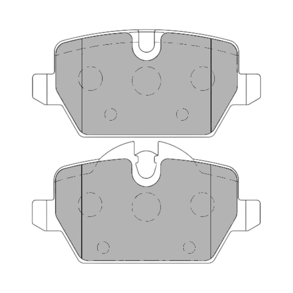 FERODO FDS1806 Rear Brake Pads DS Performance for BMW 318i / 320i (E90) / 118i / 120i (E87) Photo-0