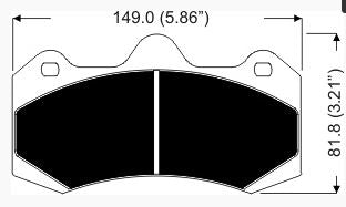 AP RACING CP7040D54-APF404 PAD SET (4)-16,75T Photo-0