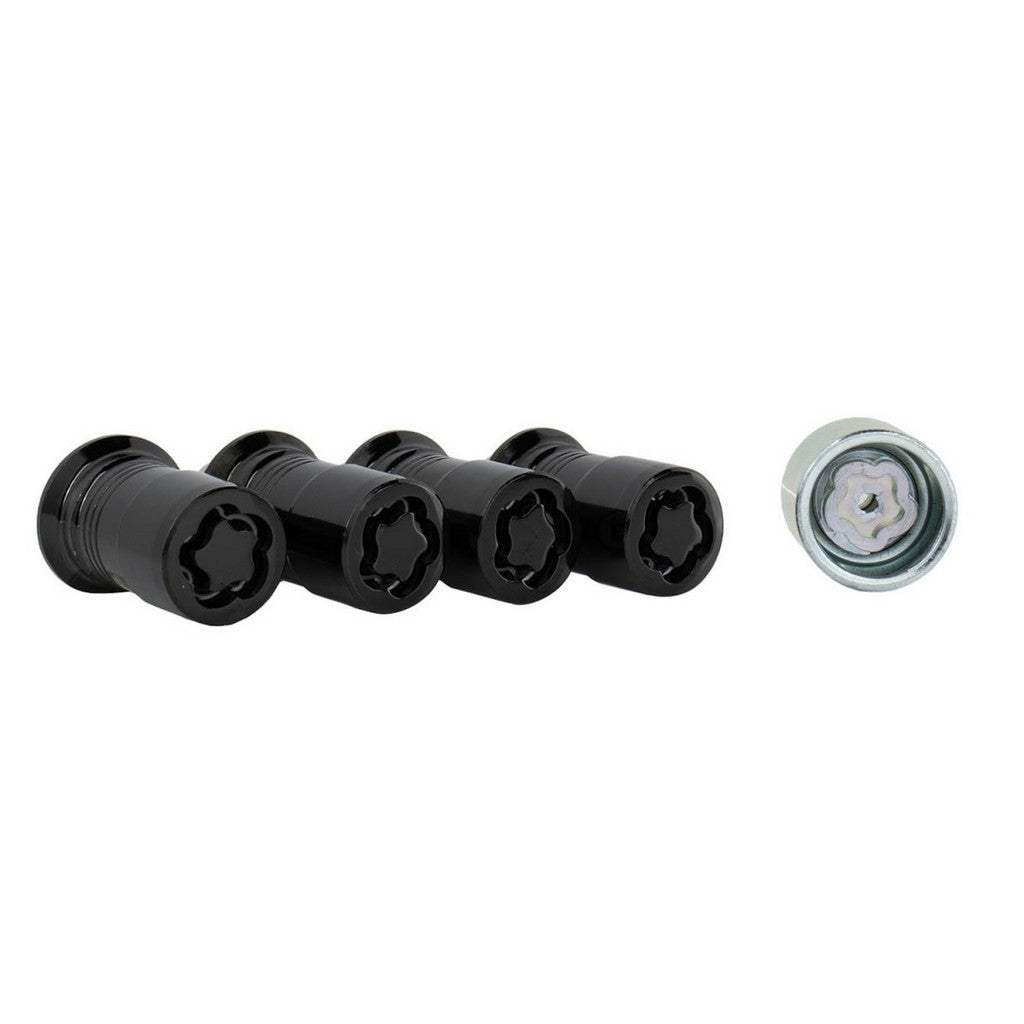 FORD RACING M-1A043-A Security Lug Nut Kit M14x1.5, Black, 4pcs for FORD F-150 Raptor 2017- / F-150 EcoBoost 3.5L Photo-0