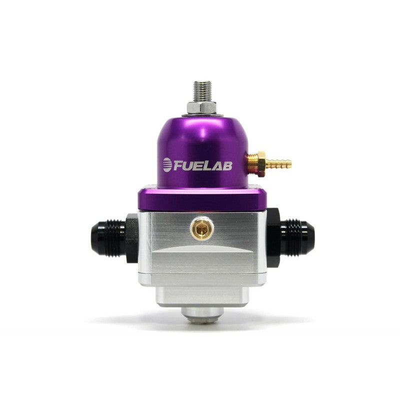 FUELAB 52902-4 Electronic Fuel Pressure Regulator EFI (25-90 psi, 8AN-In, 8AN-Out) Purple Photo-0