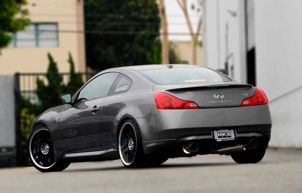 HKS 32009-BN003 USDM Hi-Power Full Dual TiTip Muffler INFINITI G37 (V36) Photo-2
