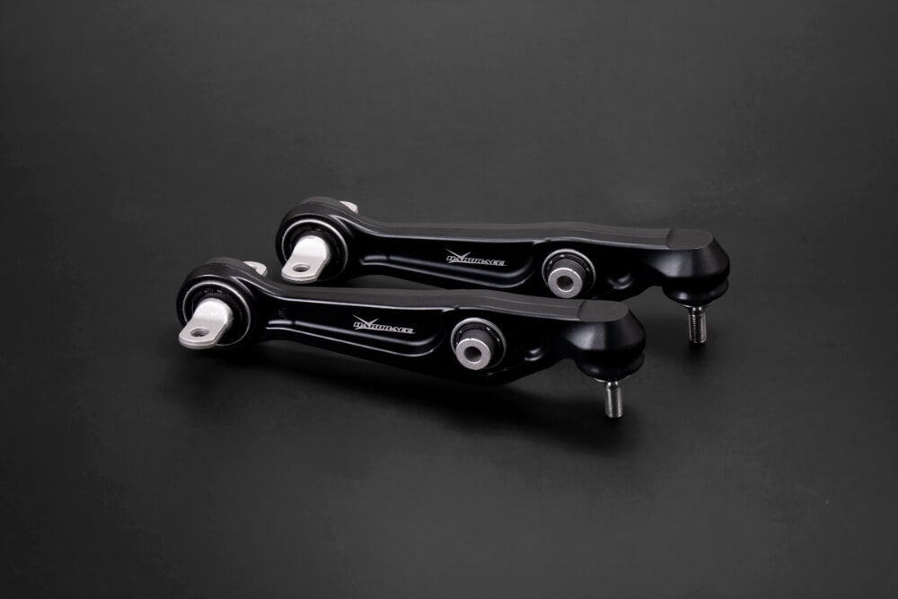 HARDRACE Q1229 Front lower front straight arm (harden rubber) - 2pcs/set for TESLA Model 3 2017+ Photo-0
