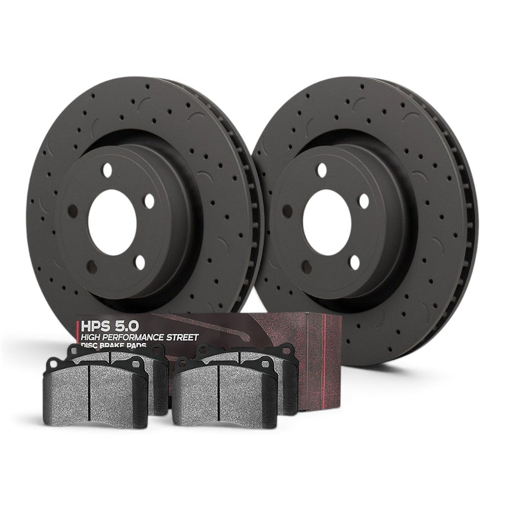 HAWK HKC4938.648B Brake Kit (Rotor Talon C-Drilled/HPS 5.0 Brake Pad) Photo-0