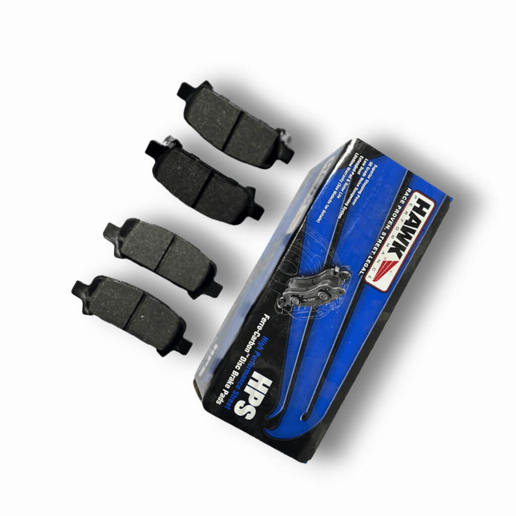 HAWK HB434F.543 Rear Brake Pads HPS for SUBARU Impreza WRX 2003 / Legacy GT 2006-2009 Photo-0