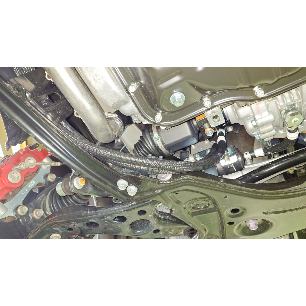 HKS 27002-AT001 Transfer Oil Cooler Kit for TOYOTA GR Corolla (GZEA14H) 2023- Photo-2